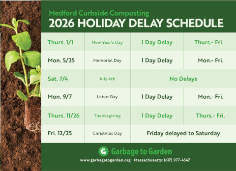 Medford 2026 Collection Calendar